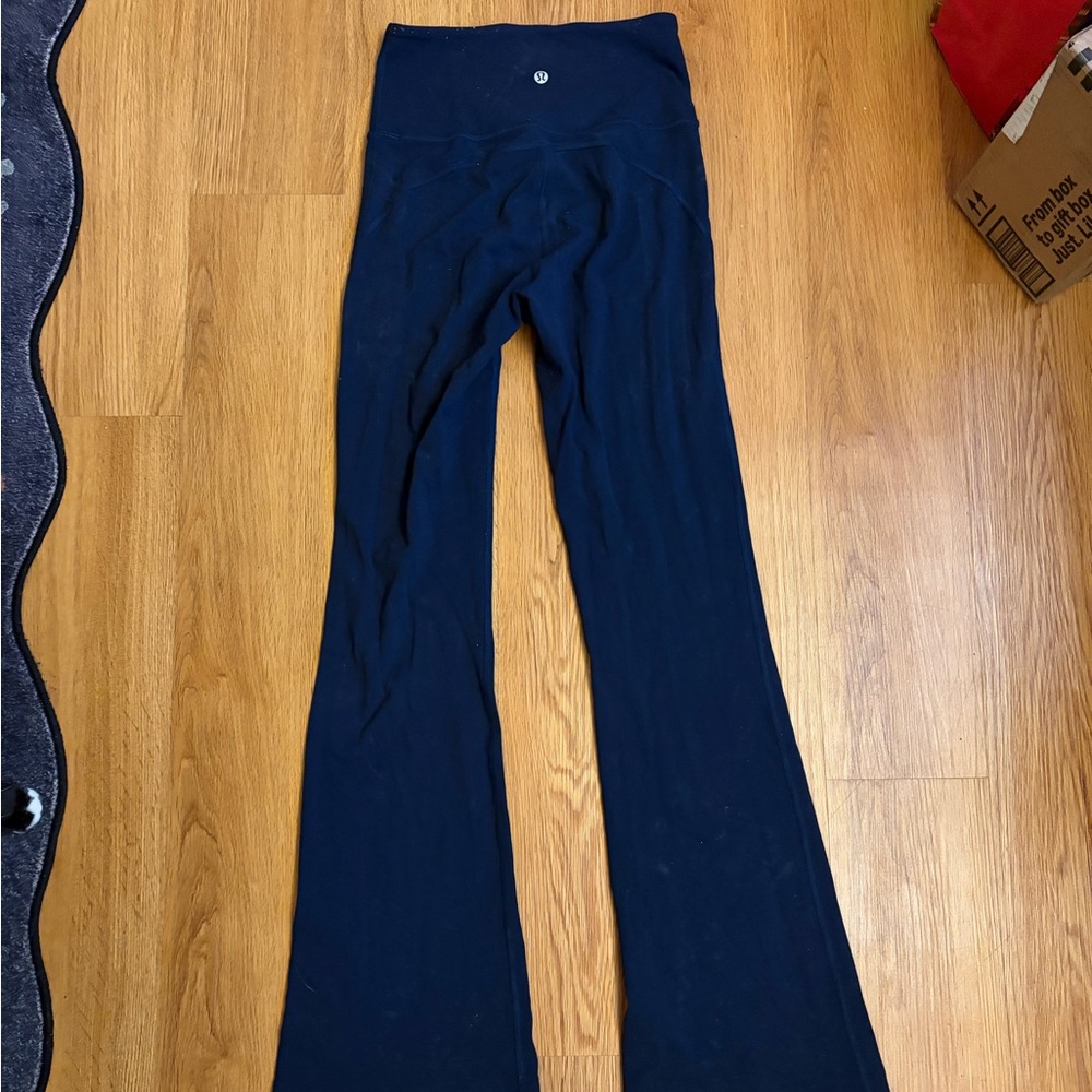 lululemon true navy flare leggings